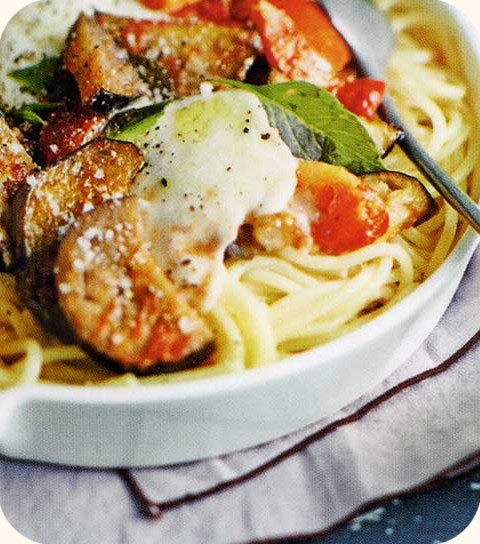 Spaghettis à la Parmigiana